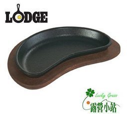 露營小站~【HCSH】美國 Lodge 美國製 9x4.5吋 新月形烤盤、鑄鐵平底鍋、鑄鐵鍋/荷蘭鍋/煎鍋