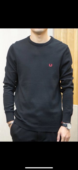 日本 英國 FRED PERRY 長袖毛衣針織衫  毛衣