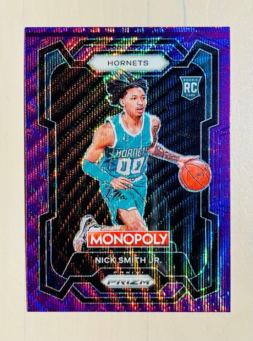 23-24 NICK SMITH JR. RC 夏洛特黃蜂 PRIZM MONOPOLY 地產大亨版新秀紫波紋亮卡