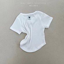 S~XL ♥上衣(WHITE) MELIKEY-2 24夏季 MY240506-039『韓爸有衣正韓國童裝』~預購