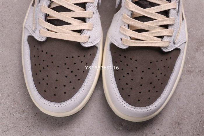 Travis Scott Nike Air Jordan 1 Low OG白棕倒鉤減震低筒籃球鞋DM7866-162男鞋