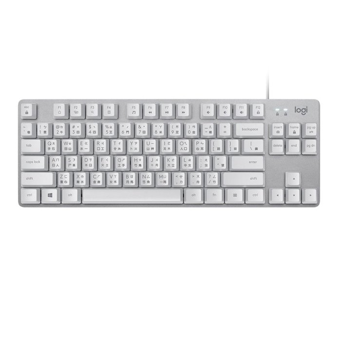 【鳥鵬電腦】logitech 羅技 K835 TKL 有線鍵盤 白 機械式鍵盤 80%鍵盤 無數字鍵 鋁製殼 台灣公司貨