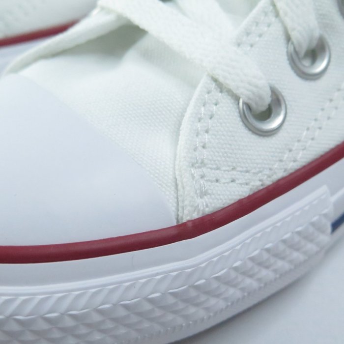 Converse ALL STAR 低筒 基本款 帆布休閒鞋 白X紅邊 M7652C 全尺碼【iSport愛運動】