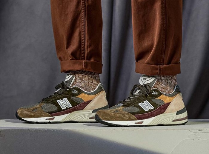 @ A - li 269 New Balance M991GYB 英製 England 灰棕色拚接 麂皮復古跑鞋