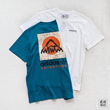 貳柒商店) ADIDAS ADV TEE 男款 三葉草 山景 戶外 短袖 塗鴉 寬鬆 IC2364 IC2362