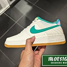 南🔥2023 11月 Nike Air Force 1 LV8 3 低筒 皮革 大童 女款 白綠 FJ7540-100