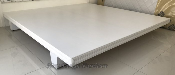 【N D Furniture】台南在地家具-三分經濟型耐磨防刮日式木屐3.5尺床底/加高床架NS