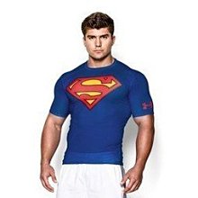 貳拾肆棒球-日本帶回Under Armour正義聯盟超人Superman短袖緊身衣