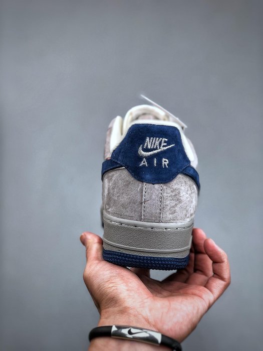 純原Nike Air Force 1 Low 07 大友克洋 麂皮灰藍原楦頭原紙板 打