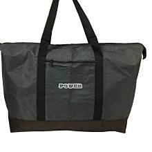 【菲歐娜】 7489-(特價拍品)POWER旅行袋,跑單幫袋,購物袋 (灰+咖啡)台灣製作