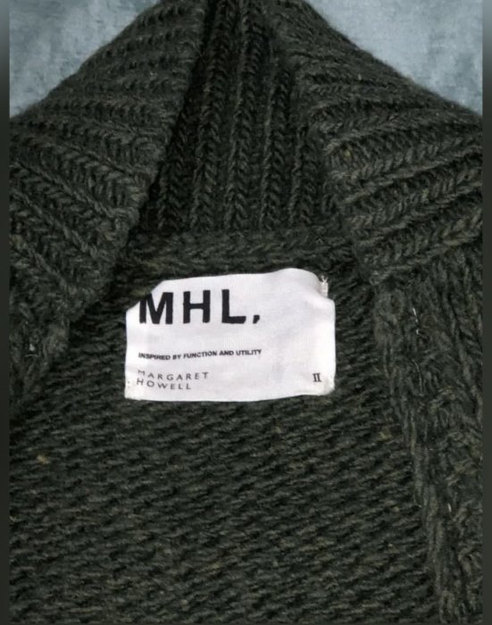 MHL粗針毛衣拉鍊外套