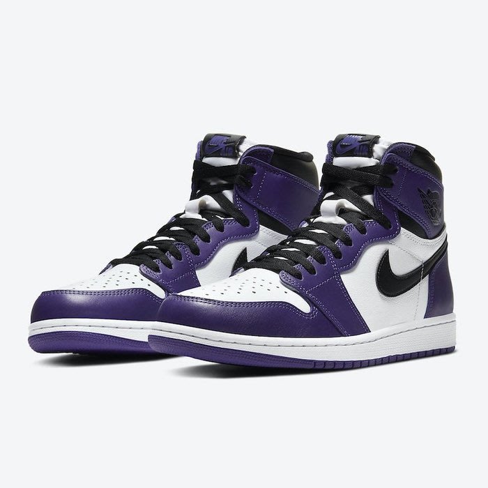 現貨優惠】NIKE AIR JORDAN 1 OG COURT PURPLE 白紫555088-500 US8.5