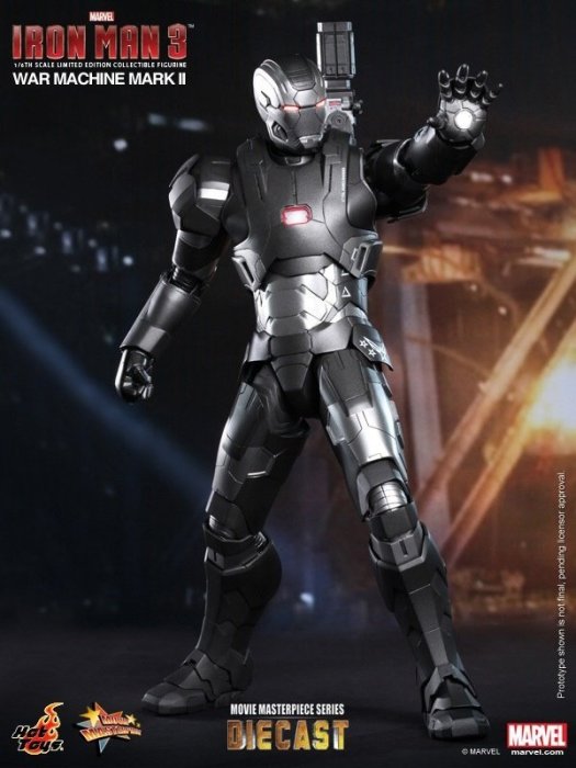 現貨 Hot Toys 野獸國 代理版 鋼鐵人3 MMS198 戰爭機器 MK2 馬克2 Mark2 合金 全新 運輸箱