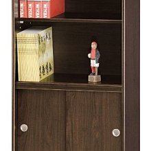 [ 家事達 ] OA-187-7 胡桃色書櫃(附玻璃)  書櫥