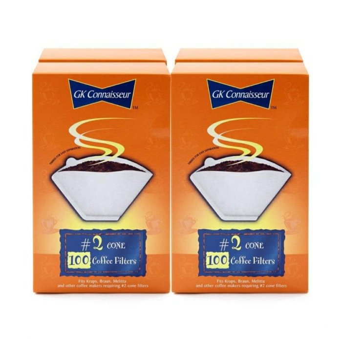 咖啡濾紙100張X4入免運請看末圖 GK Connaisseur Cone Coffee Filter 100Sheet X 4Count 淡水可自取