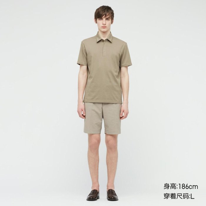 優衣庫 男裝 AIRism POLO衫(短袖)(涼感衣 T恤) 435813 UNIQLO