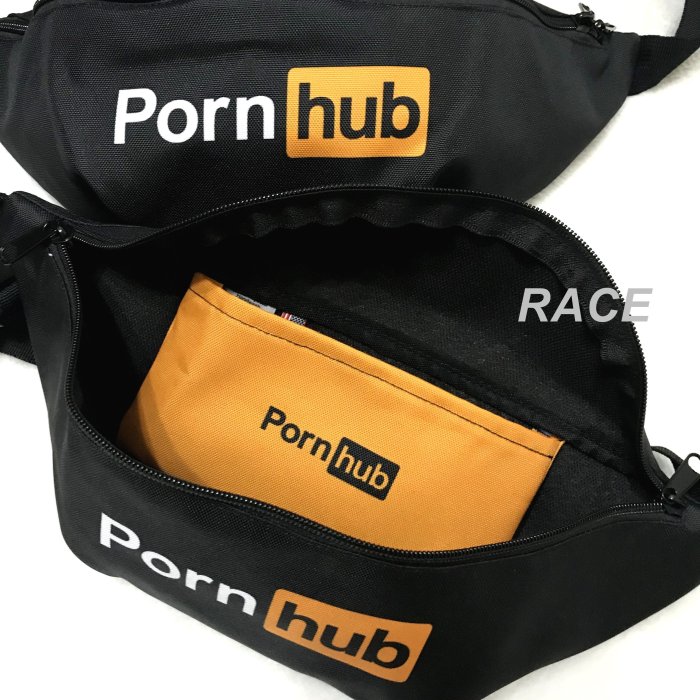 預購/現貨【RACE】PORNHUB APPAREL BELT BAG 小包 側背包 腰包 LOGO 美國正品公司貨 黑