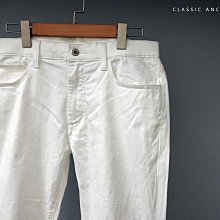 CA 日本品牌 UNIQLO 白色 合身窄管 彈性牛仔褲 L號 一元起標無底價P688