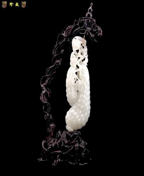 《珍藏 》震撼私藏回饋釋出 國際拍賣天價等級 清代和闐羊酯白玉飛黃騰達 鼎級收藏 保真