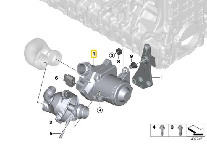 BMW PIERBURG德國製造 電子水幫浦 電子水泵 N51 N52 引擎 E9X E60 E63 E65 E66 E87 Z4