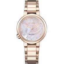 CITIZEN 星辰 L系列 恬靜優雅光動能女錶-(EM0912-84Y)30mm