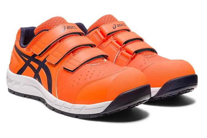 勞工 日本 亞瑟士 ASICS 安全鞋 CP112 橘 輕量化 工作鞋 防護鞋 防滑 耐油 魔鬼氈