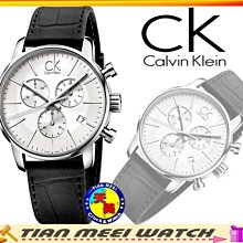 【天美鐘錶店家直營】【下殺↘超低價有保固】全新原廠CK Calvin Klein 三眼時尚腕錶 K2G271C6