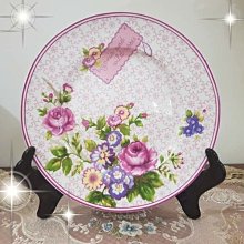 粉紅玫瑰精品屋~⚘⚘高檔玫瑰花粉色骨瓷餐盤⚘⚘