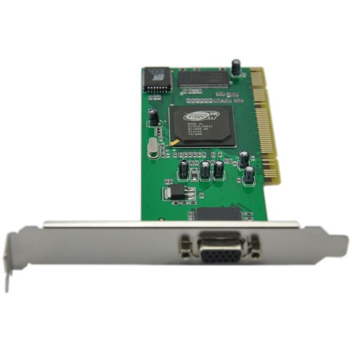 5Cgo【現貨】全新ATI Rage XL PCI 8MB拖機/伺服器/工控電腦獨立顯示卡15pin VGA台灣芯片含稅