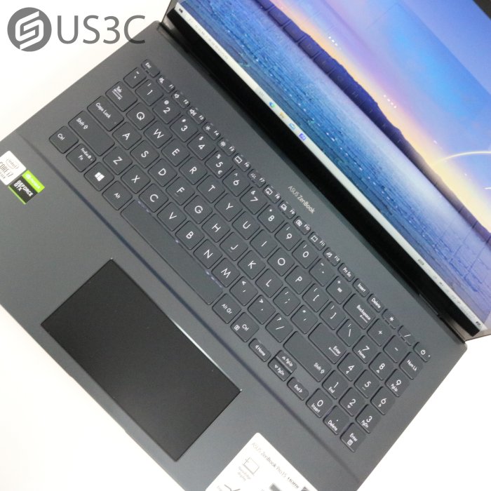 【US3C-小南門店】ASUS Zenbook Pro 15 UX535LI 綠松灰 4K解析度 i7-10750H 16G 1T GTX1650Ti 二手筆電