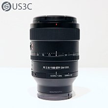 【US3C-青海店】公司貨 Sony FE 100mm F2.8 STF GM OSS E接環 全片幅 恆定大光圈 奈米AR鍍膜 標準至中距鏡頭 二手鏡頭