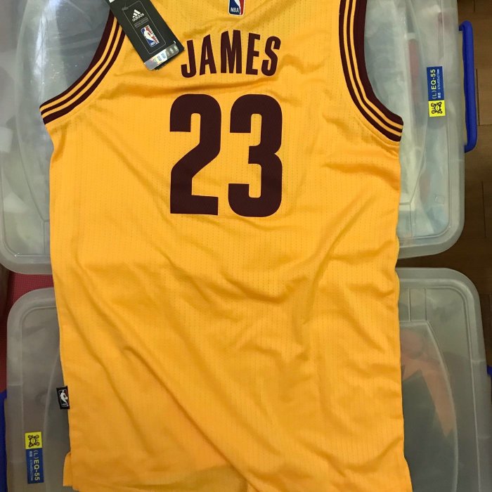 Lebron James LBJ Adidas NBA球衣 2xS號 全新正品 騎士主客場黃 Jordan Kobe iverson