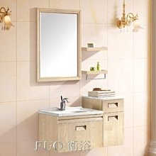 FUO衛浴: 90公分 時尚新品  合金材質 浴櫃陶瓷盆組 (含龍頭,鏡子)  T9755預訂!