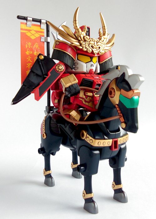 BANDAI ~ BB戰士331 SD鋼彈 戰國 武神降臨編 武田信玄頑馱無 + 白銀流星馬 三國傳 三國創傑傳 高達