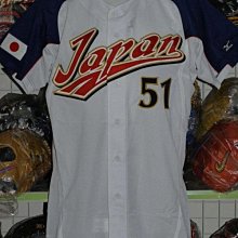 貳拾肆棒球--限定 Mizuno pro 2006WBC日本代表鈴木一朗Ichiro主場球員版球衣