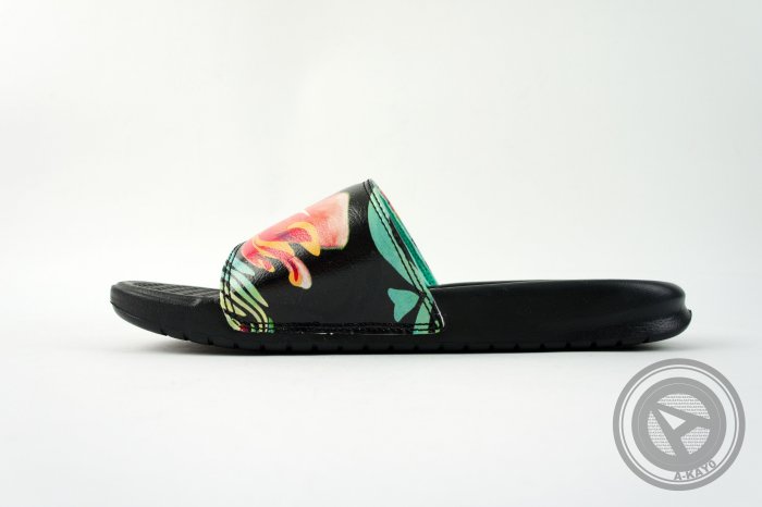 【A-KAY0】NIKE 女鞋 W BENASSI JDI PRINT FLORAL 花卉 黑【618919-019】