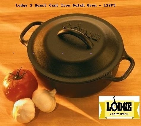 美國LODGE 8.5吋雙柄鑄鐵鍋/湯鍋/SERVING POT 2QT 1892CC (L2SP3) - *平行商城*