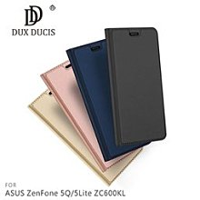 --庫米--DUX DUCIS ASUS ZenFone 5Q/5Lite ZC600KL 奢華簡約皮套 可插卡 保護套