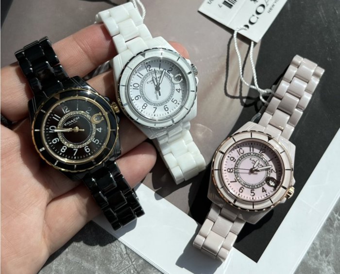 品牌特賣店 美國代購 COACH 石英陶瓷腕錶 手錶 女錶 美國100%正品代購 附件齊全