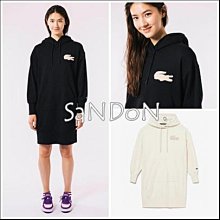 SaNDoN x『Lacoste』立體刺繡LOGO品牌連帽口袋洋裝 SLY 231121