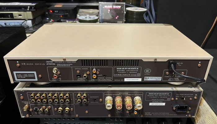 老楊音響日本馬蘭士鉻機MARANTZ PM-17SA 擴大機/CD-19A播放器共用遙控