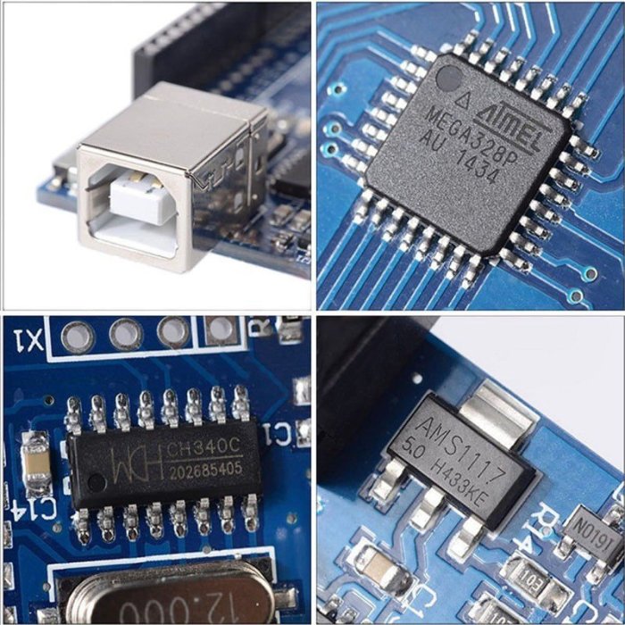 【熱賣精選】UNO R3開發板創客學習控制板改進型 單片機 電子模塊兼容-Arduino【規格不同價格不同】