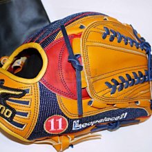 貳拾肆棒球--日本帶回 Mizuno pro訂做日製硬式不織布火鳥金標IBE投手手套/耕作作