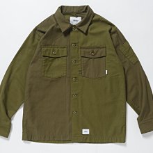 【日貨代購CITY】2018AW WTAPS BUDS LS 01 / SHIRT COTTON 拼接襯衫 綠 現貨