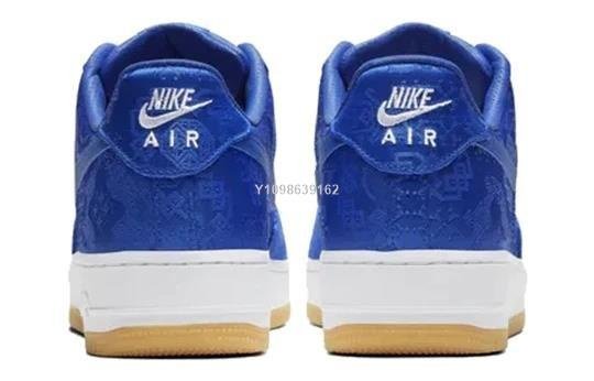 【明朝運動館】Nike Air Force 1 x CLOT 藍絲綢 經典百搭板鞋 CJ5290-400男鞋耐吉 愛迪達