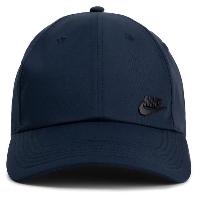 【IMPRESSION】 NIKE Cap 黑色 小LOGO 勾勾 字體 金屬標 復古 老帽 942212 深藍/深綠