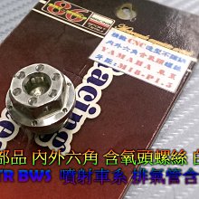 86部品 排氣管 含氧感知器座 專用 內外六角螺絲 白鐵螺絲 不生鏽 YAMAHA車系 含氧頭螺絲 M18 P1.5