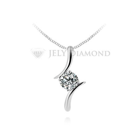《JELY時尚館》【JELY Diamond】女神---GIA/F/VS2/3EX/30分鑽石項鍊 §會員終生獨享回收交換優惠§
