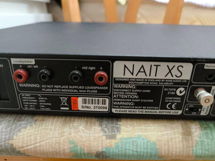 [阿彰二手] 英國 NAIM NAIT XS 旗艦 綜合擴大機 前級輸入重低音輸出後級輸入可當純後級 60W大推力  原箱 電源線 手冊 原廠遙控器 齊全