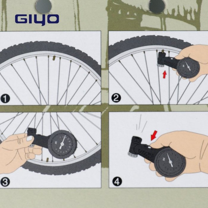 現貨GIYO胎壓表GG-02 GG-05自行車配件輪胎量壓表公路車山地車氣壓表可開發票